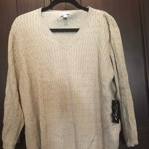 Brand new women lightweight sweater oat heather color size 3X